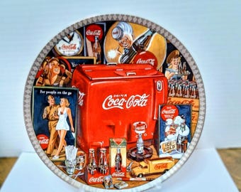 Vintage Coca-cola Company Dinner Plate 1996 by Gibson 10 5/8