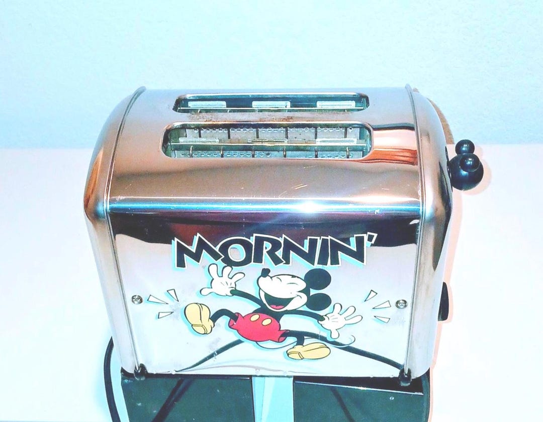 Rare Silver Chrome Disney Classic Mickey Mouse