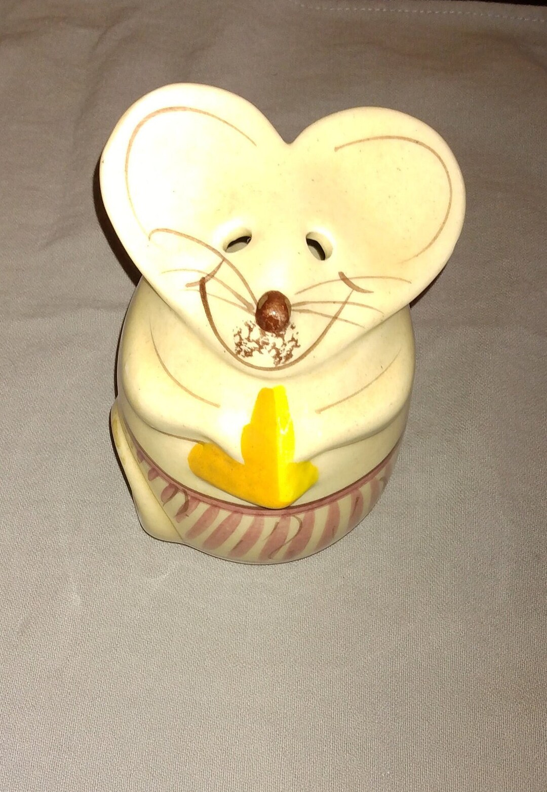 Ceramic Mouse Cheese Shaker by N.S Gustin Pottery Used Etsy