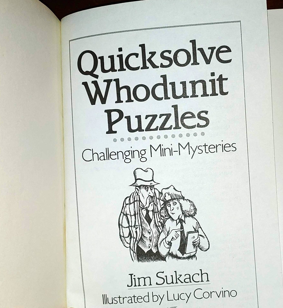 Quicksolve Whodunit Puzzles 1st Edition Challenging Etsy