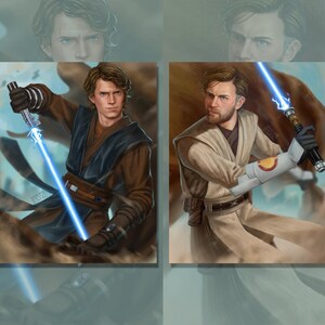 Impression STAR WARS Obi-Wan Kenobi Anakin Skywalker