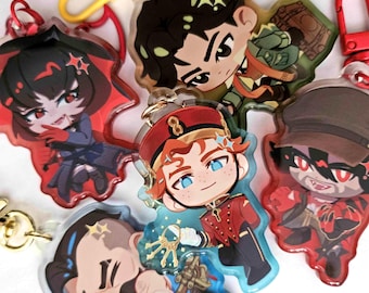 DEADLOCK Acrylic Keychains 2.5" Pocket, Mina, Lash, Drifter, Doorman