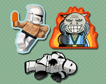Various Star Wars 3" inch Stickers
