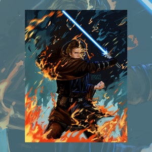 Star Wars Anakin Skywalker Vader Mini Print