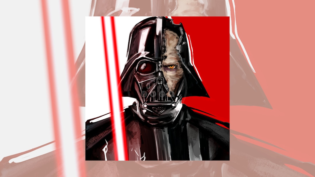 Star Wars DARTH VADER Square Mini Print 5x5 Inches - Etsy
