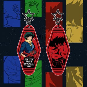 Cowboy Bebop Spike Spiegel inspired 3 inch Acrylic Keychain || discounted