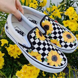 sunflower vans etsy