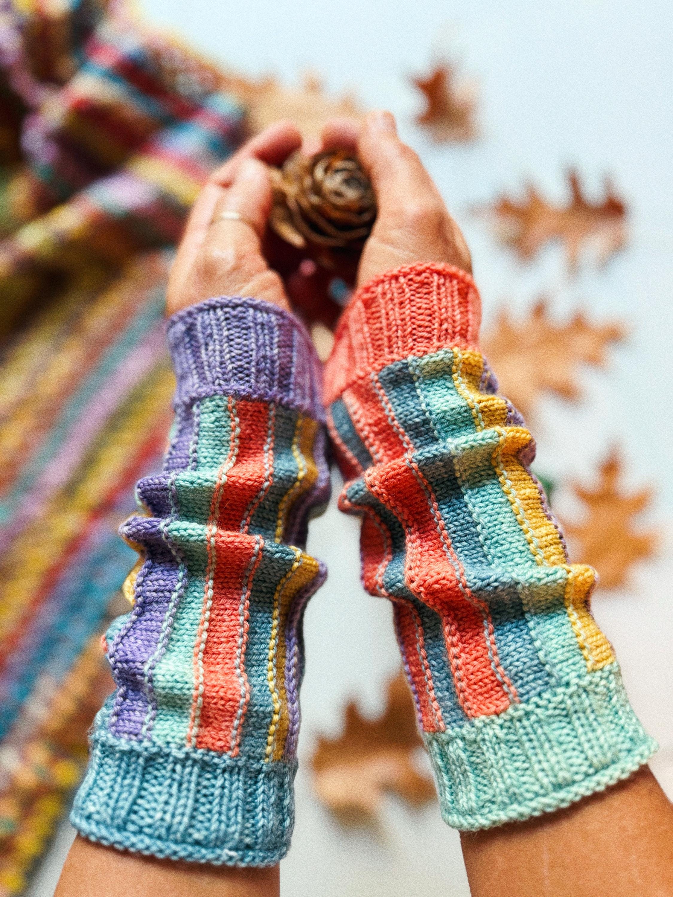 Amanda's Hand Warmers Knitting/crochet Hybrid Pattern (PDF