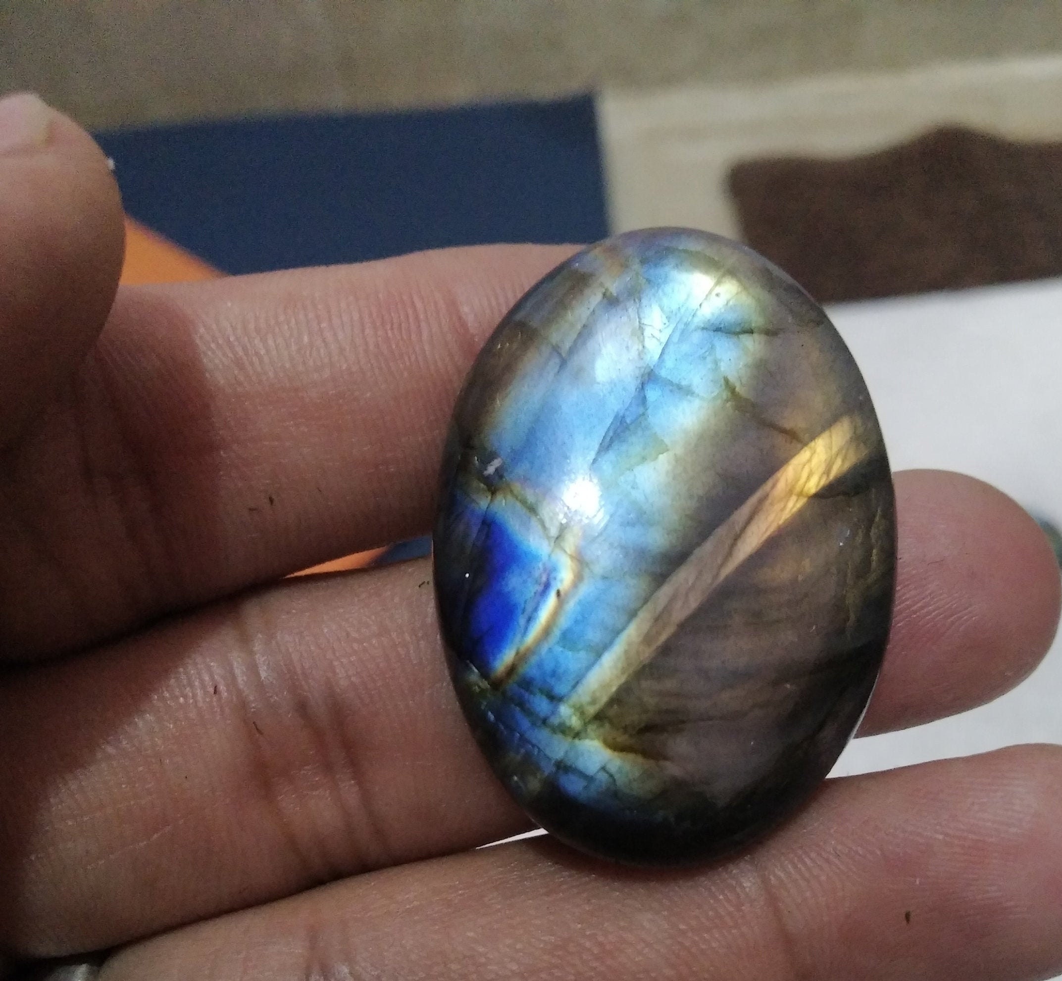 Labradorite black rainbow loose stone fancy shape multi Etsy