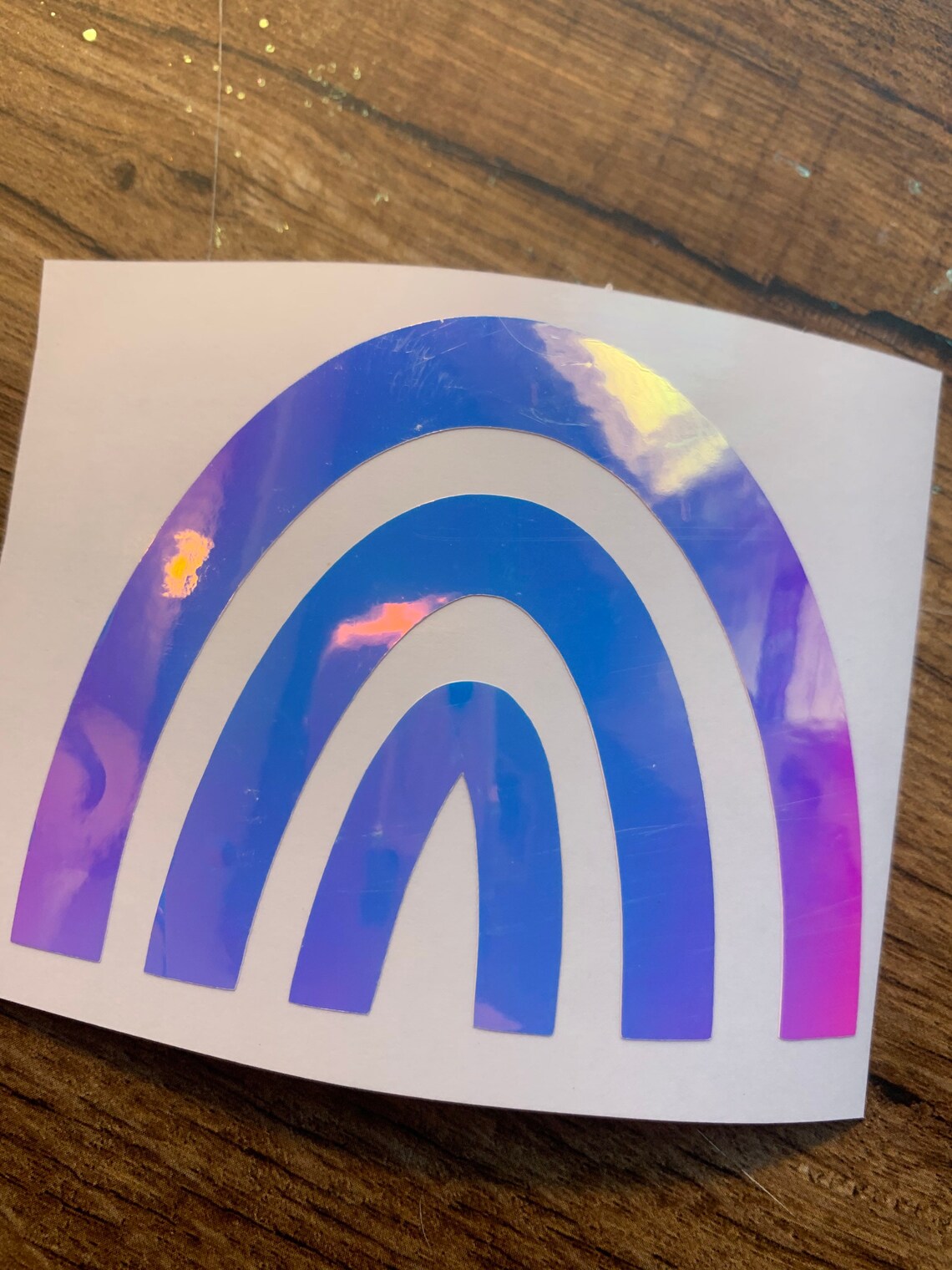 Holographic Rainbow decal cute decals cute stickers Etsy
