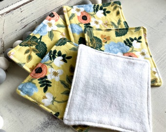 Reusable Facial Wipes |  Yellow Birch Rifle Paper Co | Eco-Friendly | Makeup Remover Pads | Zero-Waste