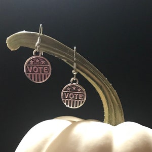 Vote Election Earrings Hypoallergenic