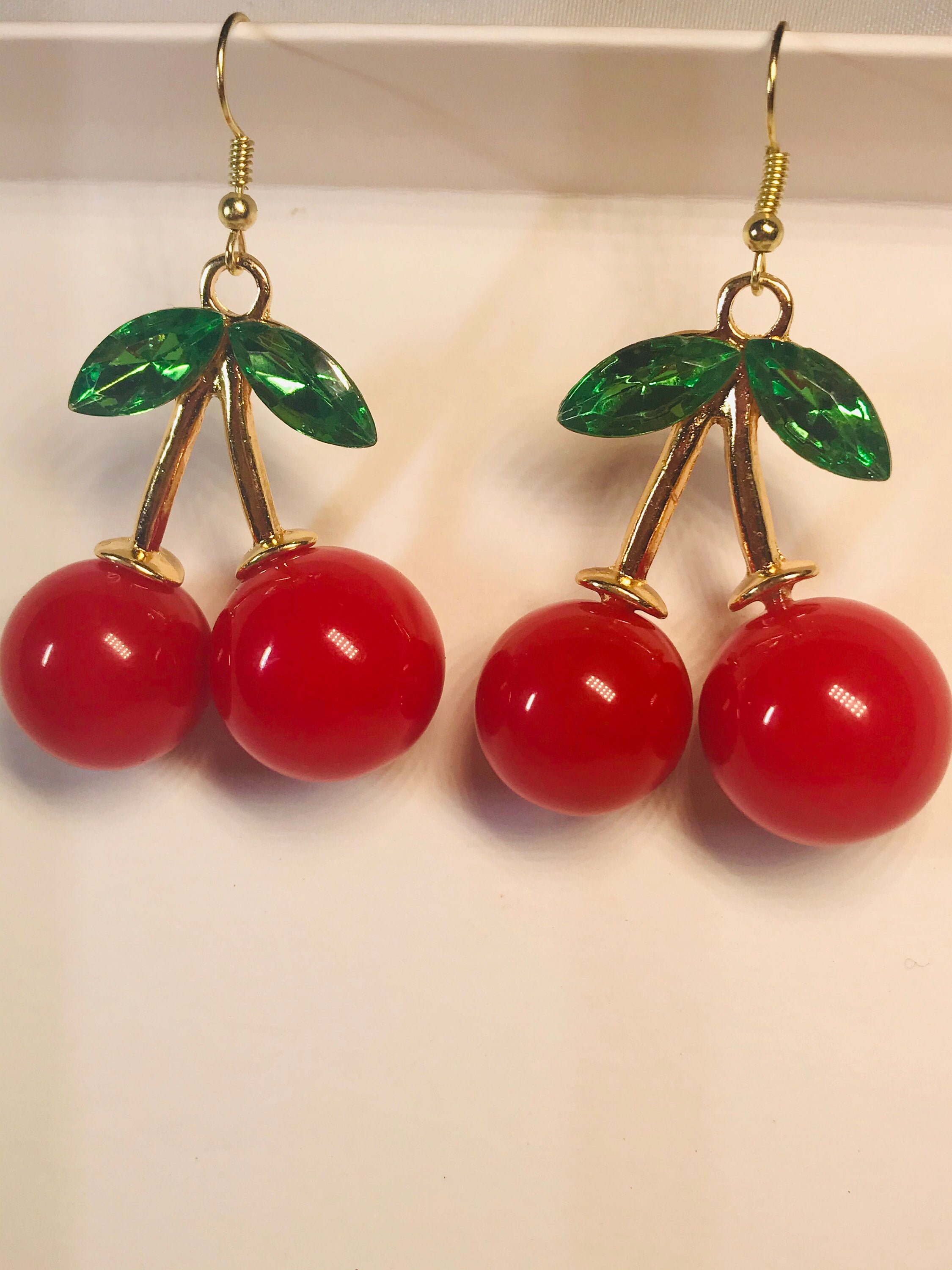 Cherry Earrings Etsy