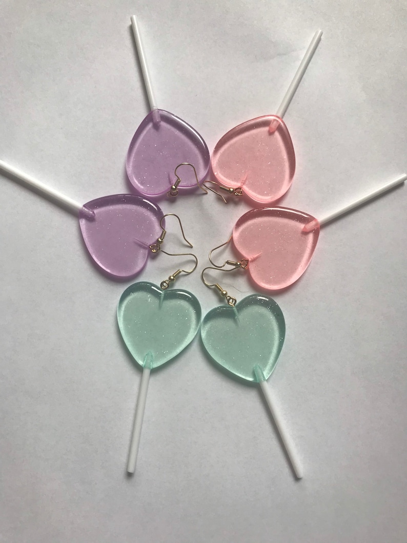 Heart Lollipop Earrings 