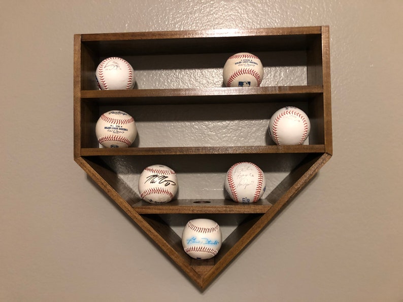 Baseball Display Trophy Display Baseball Shelf Regulation Etsy