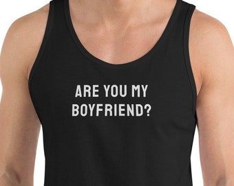 ¿Eres mi novio? Camiseta sin mangas / Regalo para hombre gay / Gay divertido / Para novio / Camisa del orgullo gay / Camisa LGBT / Camisa queer