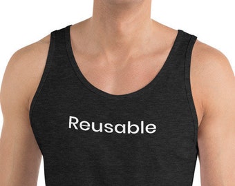 Camiseta gay reutilizable sin mangas / Regalo para hombre gay / Gay divertido / Para novio / Camisa del Orgullo Gay / Cumpleaños gay / Fondo gay