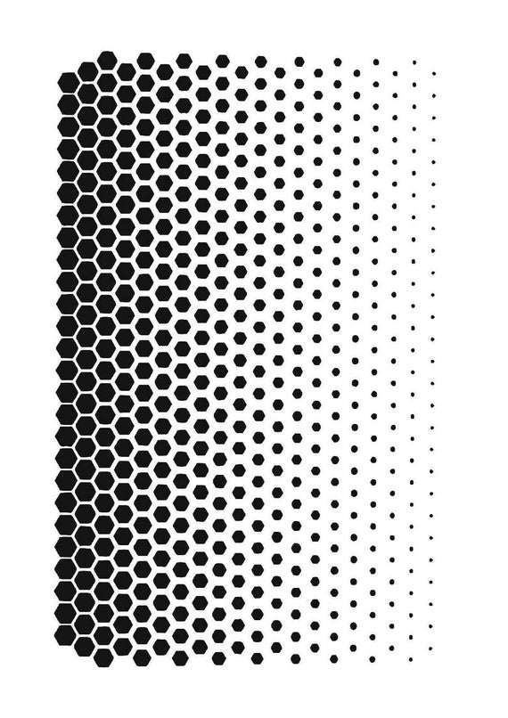Geometric Fade Stencil Etsy UK