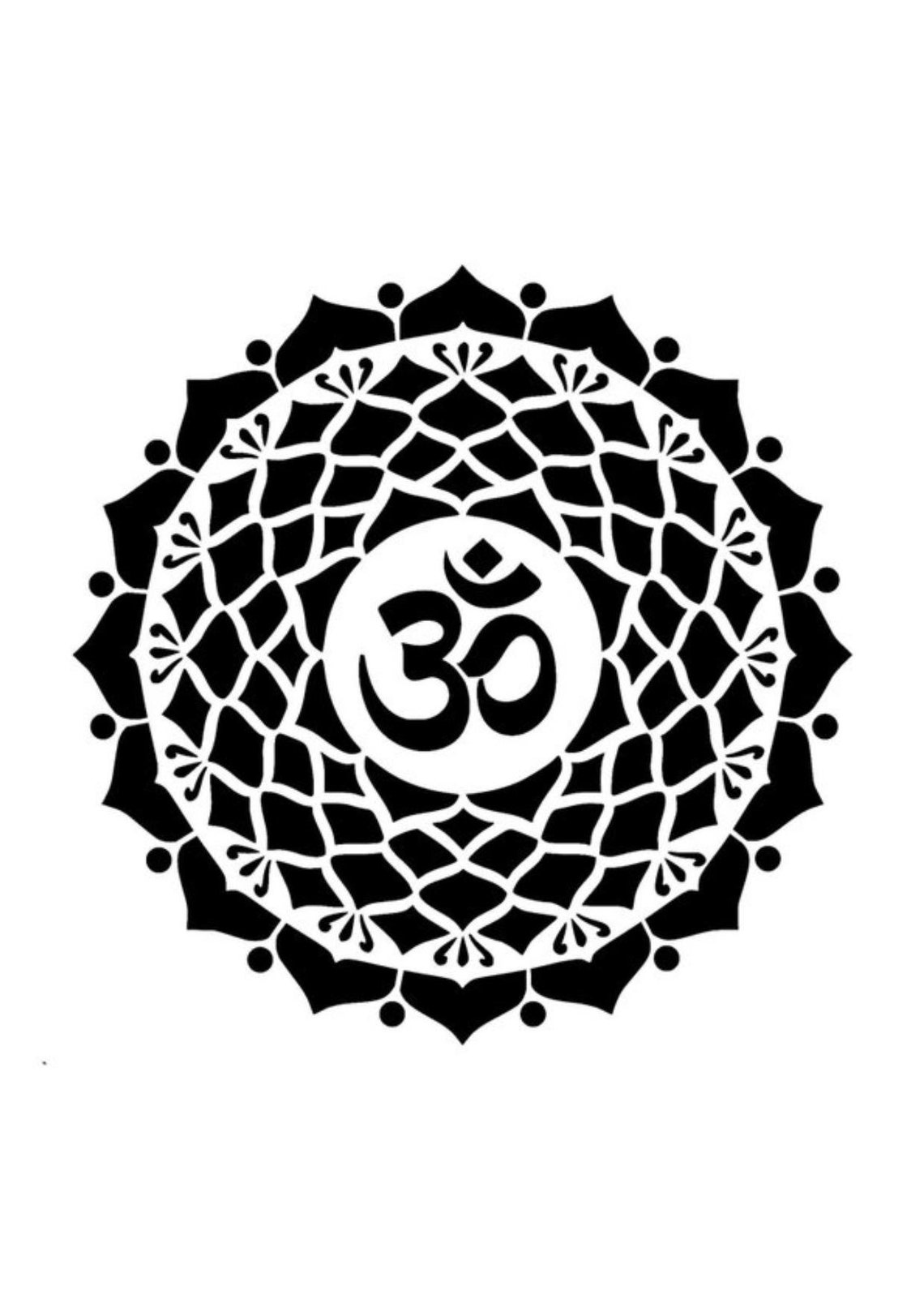 OM Stencil Reusable Mandala Wall Stencil Screen Printing - Etsy