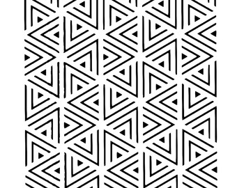triangle stencil etsy