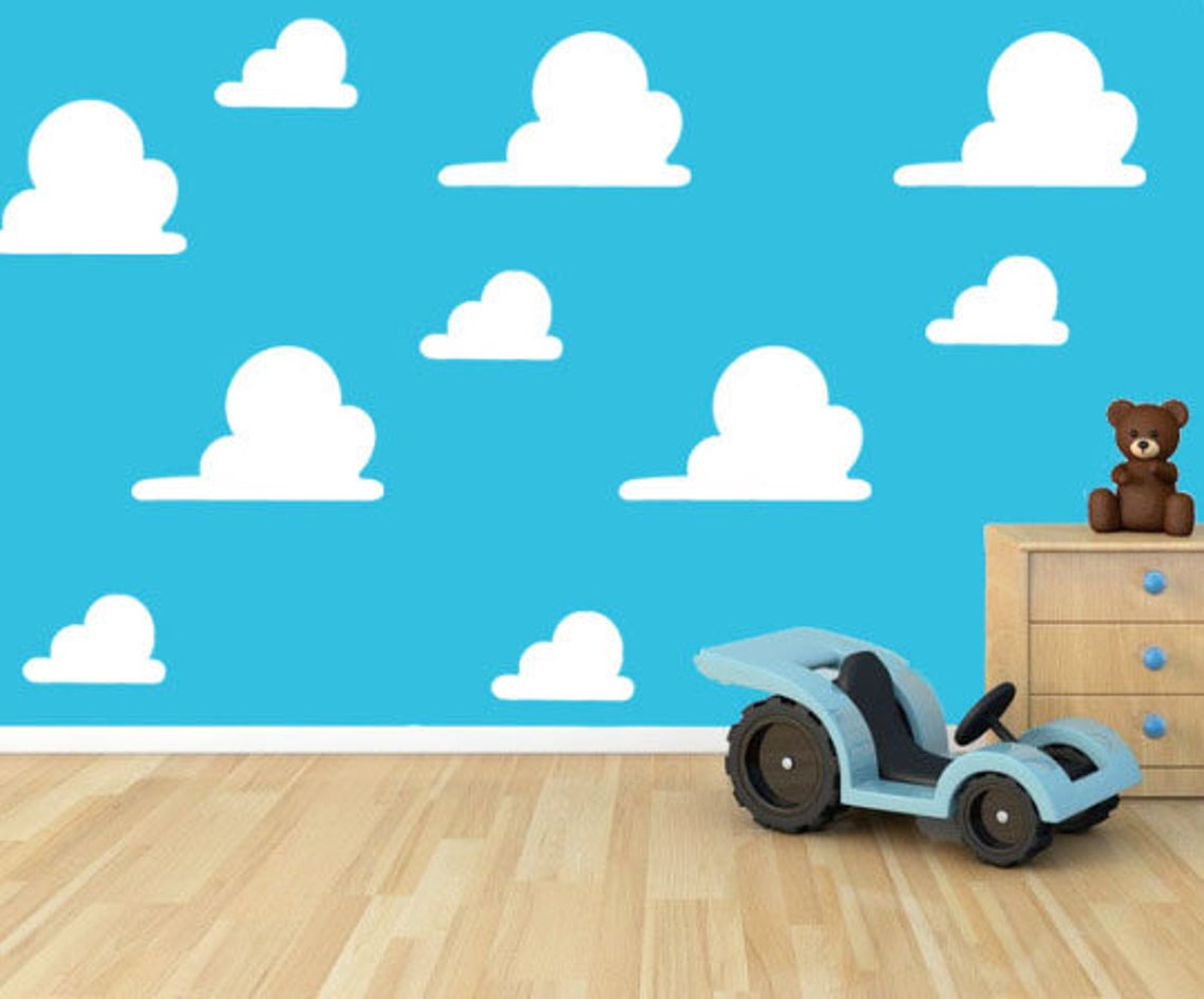 Toy Story Cloud Andys Room Reusable Stencil Washable Etsy