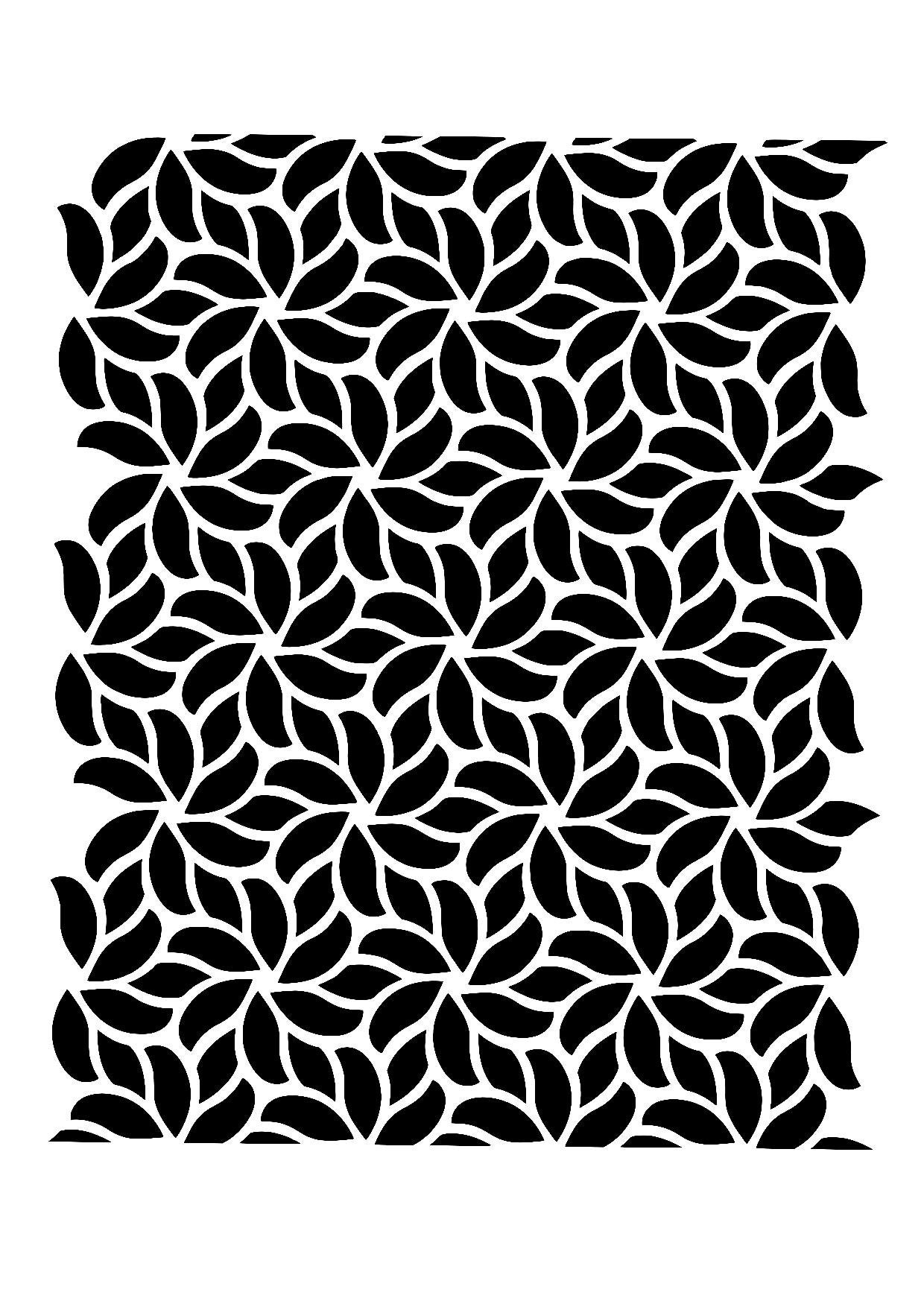 Floral Flowers Pattern Stencil - Etsy