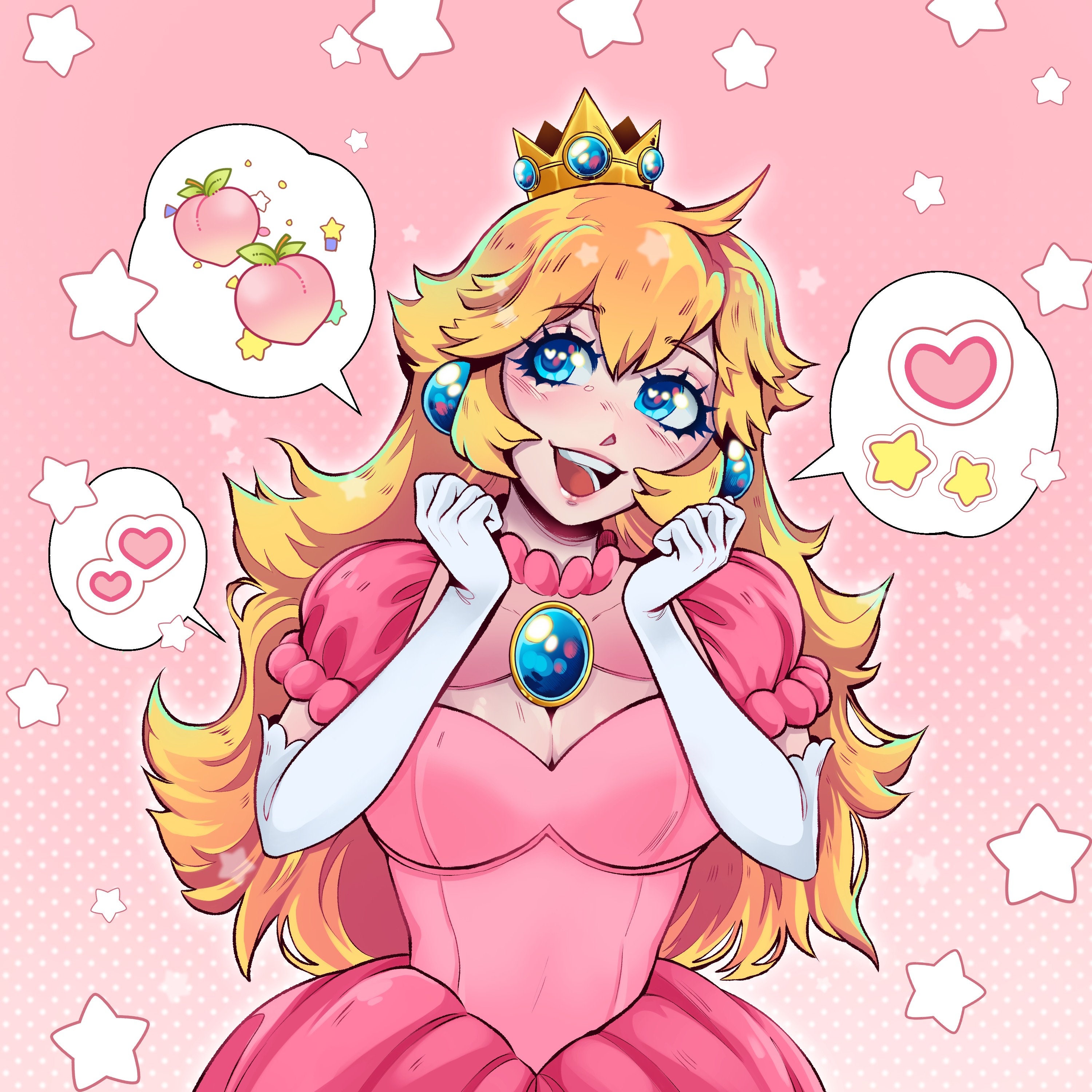 Princess Peach Print Etsy UK(02)