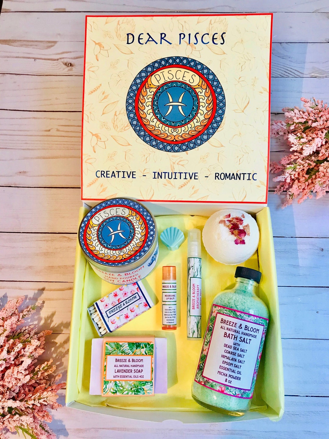 Pisces Gifts Pisces Birthday Gift Zodiac Birthday Gift Box Etsy