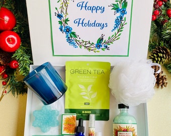 Holiday gift Set | Holiday Spa Gift Box | Christmas Gift |Care package gift |Care package gift box | Care package gift set | Spa Gift Basket