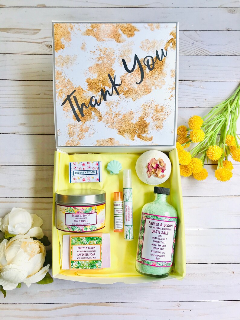 Thank You Gift Set Gift for Thank You Spa Gift Basket Spa Etsy
