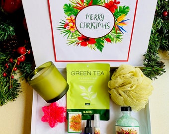 Christmas Spa Gift Box | Christmas Gift | Large Spa Gift Box | Holiday Gifts | Christmas Candle Gifts | Christmas Gift idea | Spa Gift Box