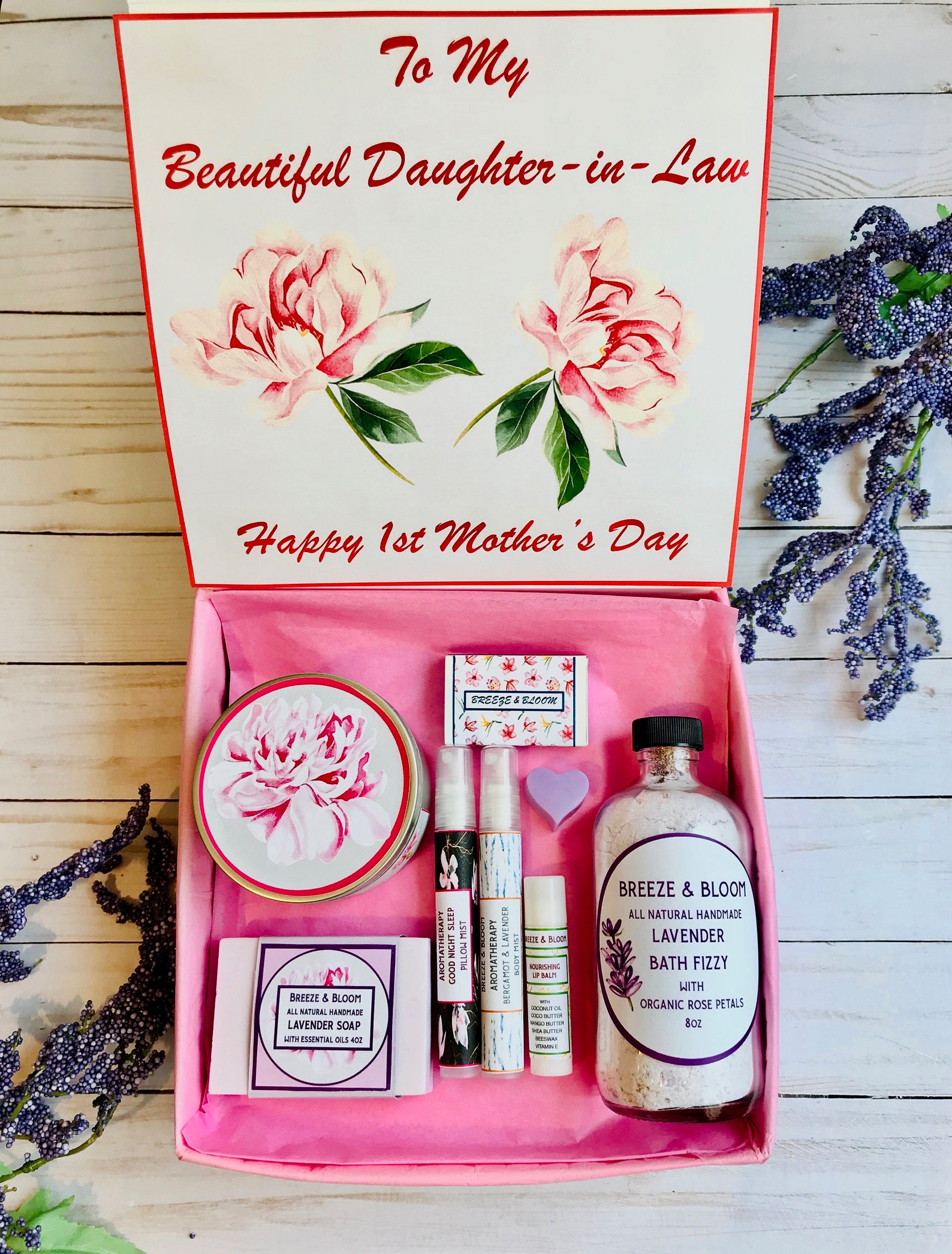 DaughterIn Law Mother's Day Gift Mom Spa Gift Box Spa Etsy