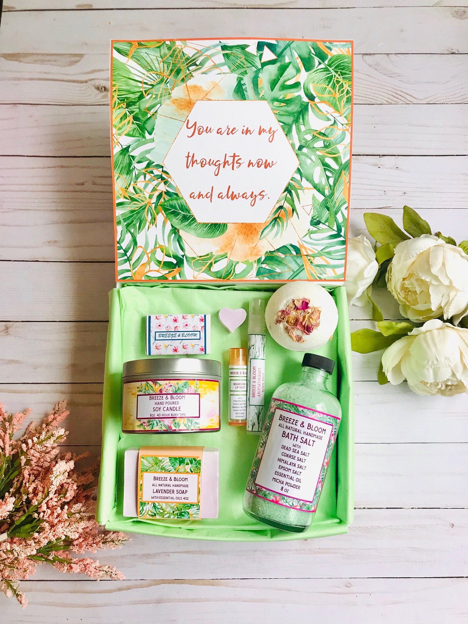 Thinking of You Spa Gift Spa Gift Box Spa Gift Basket Gift Etsy