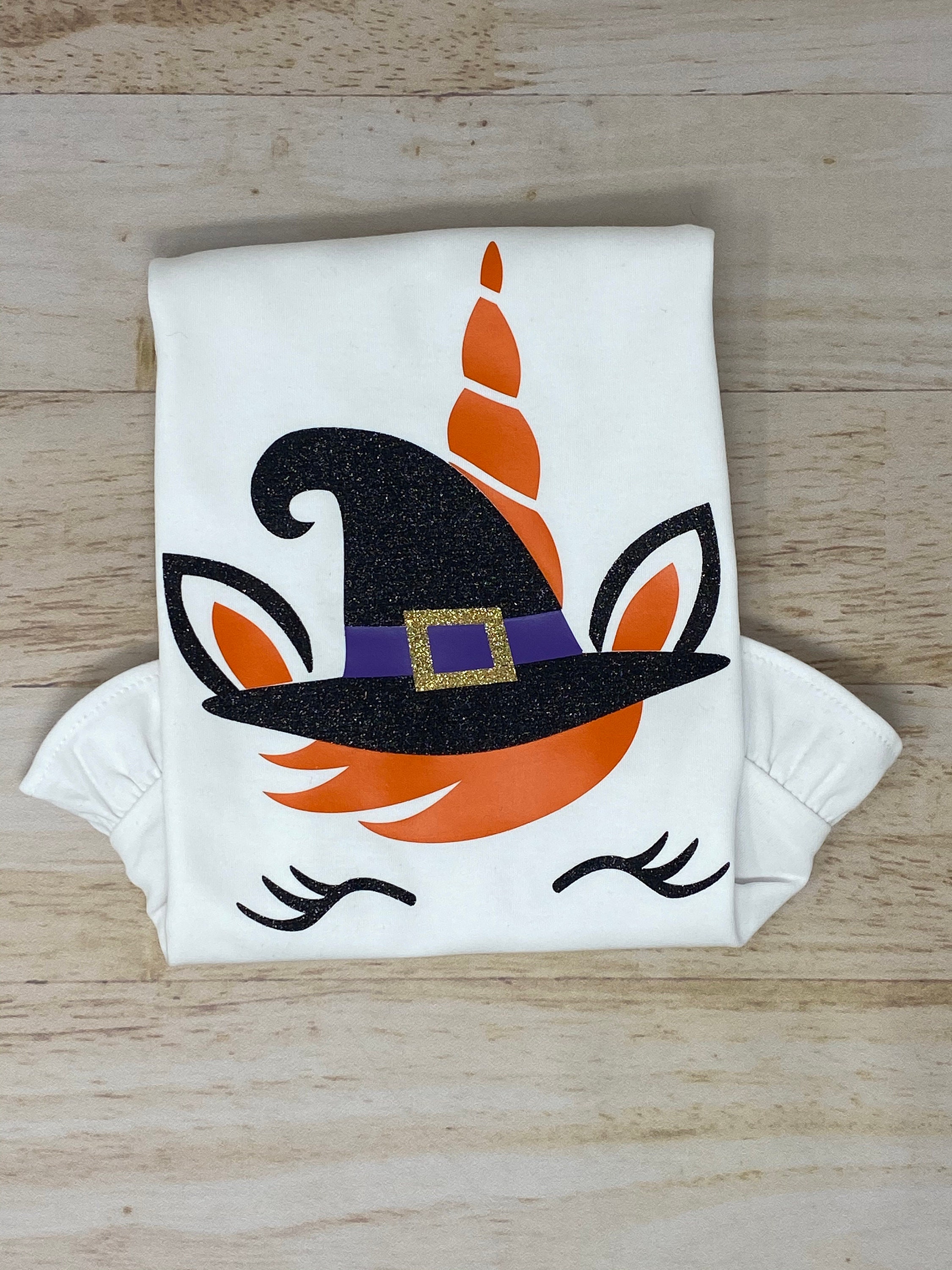 Discover Unicorn Witch Halloween Shirt S, Girl's Halloween Shirt, Girl's Unicorn Witch Shirt, HTV Shirt