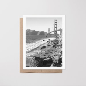 Cartolina di San Francisco 4x6 - California USA Travel Photography -Golden Gate Bridge card - Foto da parete - Stampa di viaggio - Stampa della città di Cali