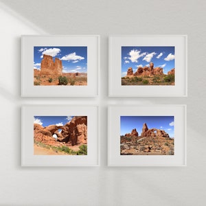 Arches Print BUNDLE (20% OFF) - Choose a 2 or 4 Desert Print Set - Utah photo print - Landscape print - Wall art - photo print