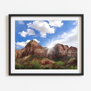 Zion National Park - Zion Valley, Utah - National Park print - Nature print - Mountains - Landscape photography - Wall decor - wall art