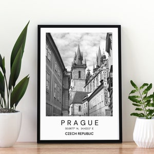 Prague Travel Poster Photo - Czech Republic Europe Travel Photography - Street Photography - Wall art photo - Travel print - Europe