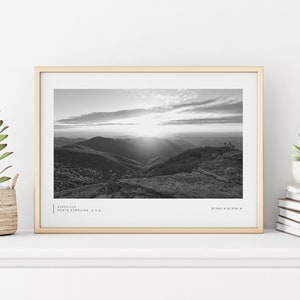 Blue Ridge Mountains photo - Mountain print - Asheville, North Carolina print - Craggy Gardens - Wall decor - North Carolina Photo