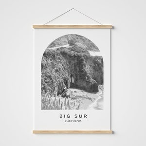 Big Sur Travel Poster - Kalifornien USA Reisefotografie - Highway Route 101 Druck - Wandbild Foto - Reisedruck - Cali Küstendruck