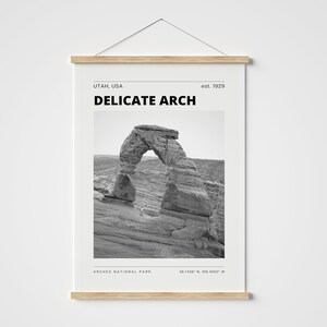 Arches National Park Poster Print - Delicate Arch - Utah Poster - National Park print - Utah Landscape - Photo print - Wall art decor