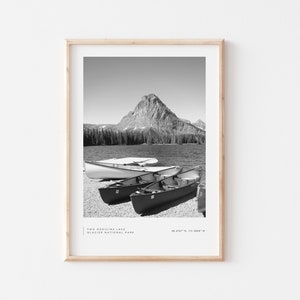 Glacier National Park Poster - Montana photo print - Two Medicine - Nature print - Mountains - Landscape photography - Wall decor