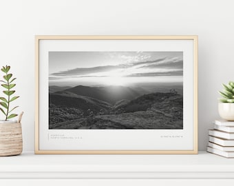 Blue Ridge Mountains photo - Mountain print - Asheville, North Carolina print - Craggy Gardens - Wall decor - North Carolina Photo