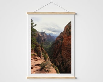 Zion National Park Utah desert print - National Park print - Angels Landing - Nature print - Mountains - Landscape photo - Wall decor