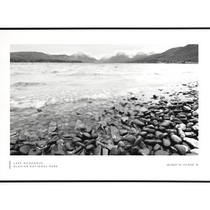 Glacier National Park Poster - Montana photo print - Lake McDonald print - Nature print - Mountains - Landscape photography - Wall decor