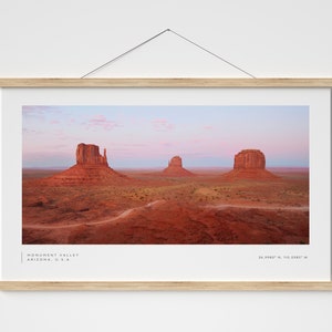 Monument Valley Poster Wall Art - Arizona photo - Desert wall art - Wall decor - National Park print - Wall hanging