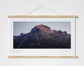 Vorarlberg Austrian Alps Mountain Poster - Europe travel print - Landscape Photography - Lech, Austria - Wall art - Travel print - Europe