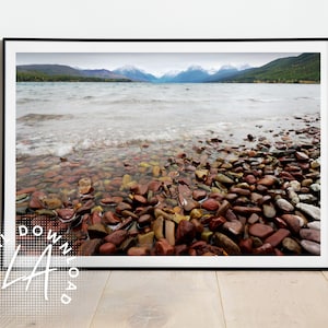 DIGITAL Glacier National Park photo print - Montana print - Montana wall art - Mountain Landscape wall art print - Wall art - photo print