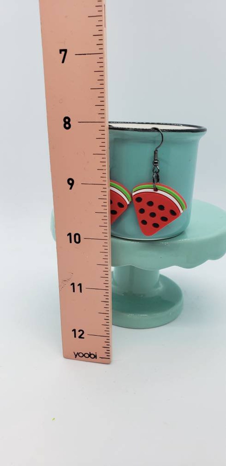 light and bright Watermelon Dangle Earrings
