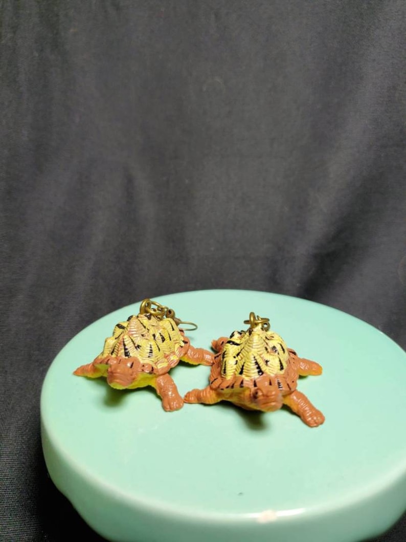 Tortoise and Turtle Dangle Earrings Style K